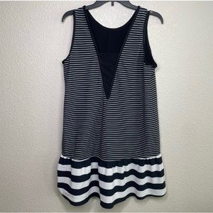 Lululemon Both Ways Dress Parallel Stripe Black Reversible Sleeveless